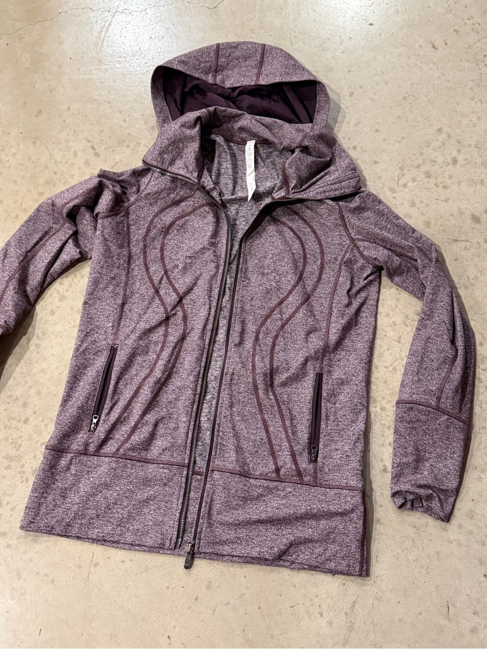 Women's LuLuLemon Purple Hooded Performance Jacket